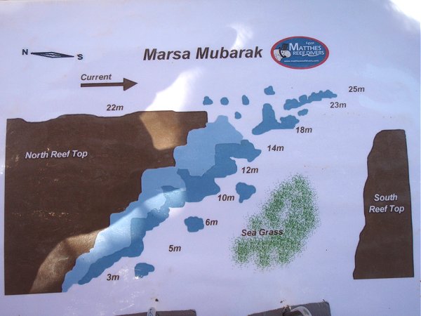 Tauchplatzkarte Marsa Mubarak