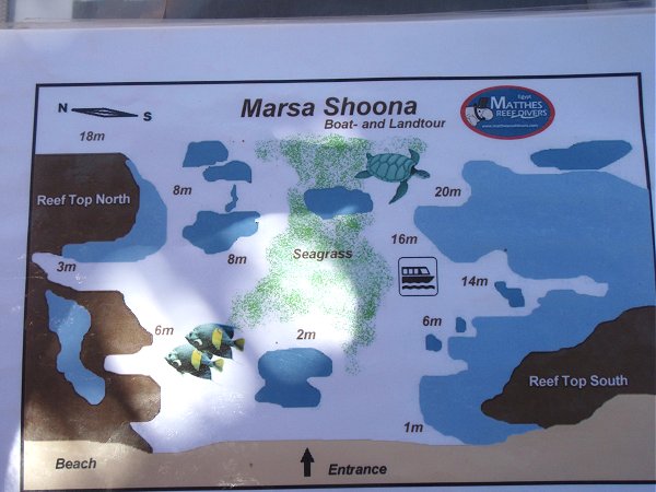 Tauchplatzkarte Marsa Shoona