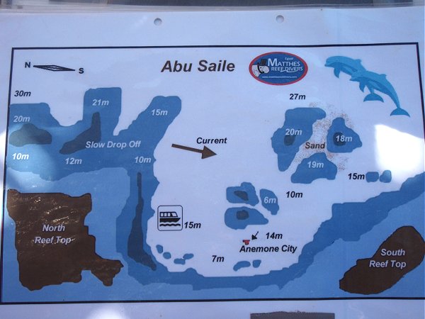 Tauchplatzkarte Abu Saile