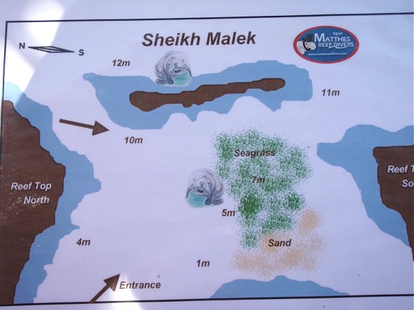 Tauchplatzkarte Sheikh Malek