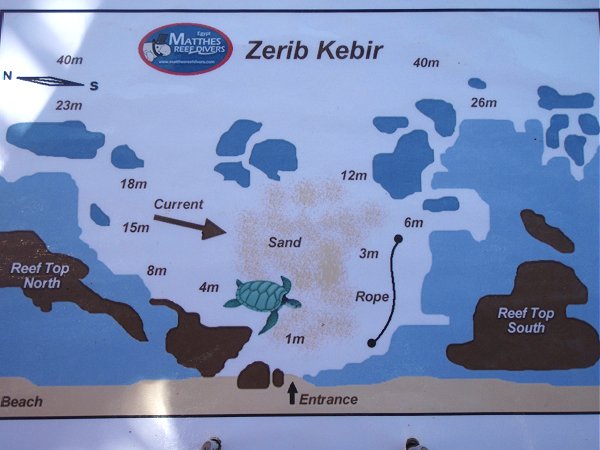 Tauchplatzkarte Serib Kebir