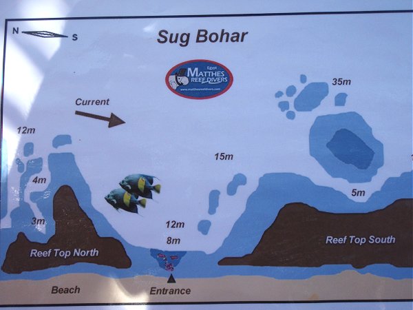 Tauchplatzkarte Sug Bohar