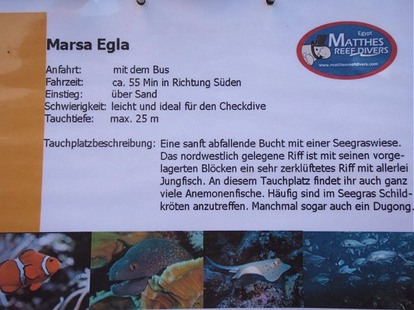 Tauchplatzkarte Marsa Egla